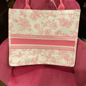 Floral Pink Tote Bag
